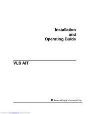 ADIC VLS AIT Installation And Operating Manual