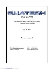 Quatech DSC-200 User Manual