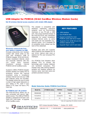 Quatech PCD-X/U132-E Specifications