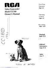 RCA CC180 Owner's Manual