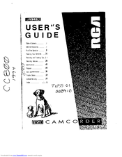Rca CC800 User Manual