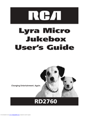 RCA RD2760 - Lyra 1.5 GB MP3 Player User Manual