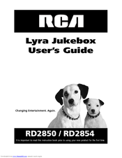 RCA Lyra RD2850 User Manual