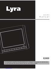 RCA X2400 - Lyra Video Flash Recorder User Manual