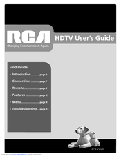 Rca HD52W59 User Manual