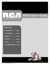 Rca HD52W67 User Manual