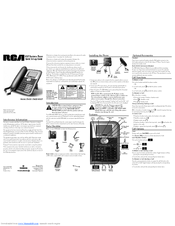 RCA 25630 Quick Setup Manual