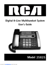 Rca 25825 User Manual