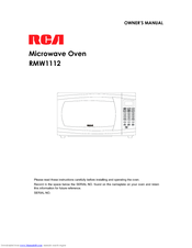 RCA RMW1112 Owner's Manual