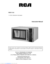 RCA RMW1166 Instruction Manual