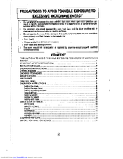 RCA RMW757 User Manual