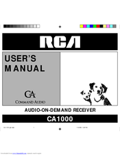 RCA CA1000 User Manual