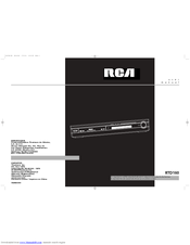 RCA RTD160 User Manual