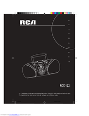 RCA RCD122 User Manual