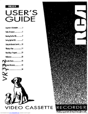 RCA VR332 User Manual