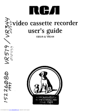 Rca VR344 User Manual