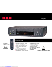 RCA VR540 Specifications
