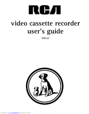 RCA VR527 User Manual