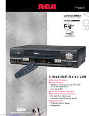 RCA VR639HF Specifications