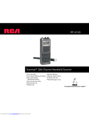 RCA Scantrak RP-6120 Specifications