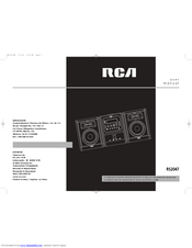 RCA RS2047 User Manual