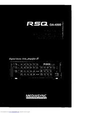 RSQ DA-4000 Operating Manual