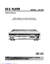 RSQ SG-405 Owner's Manual