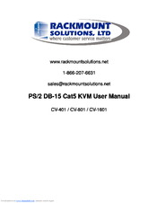 Rackmount CV-401 User Manual
