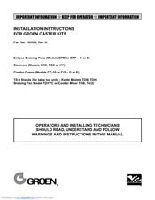 Groen CC-10 Installation Instructions Manual
