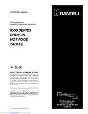 Randell 9560-1 Operator's Manual