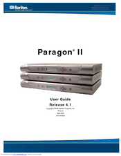 Raritan Paragon II P2-UMT832M User Manual