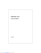 Raymarine L470 Instruction Manual