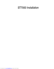 Raymarine Autohelm ST7000 Installation Instructions Manual