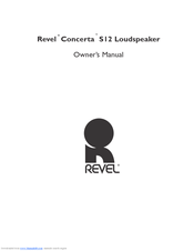 REVELL Concerta S12 Owner's Manual
