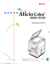 Ricoh Aficio Color 6110 Operating Instructions Manual