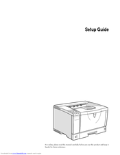 Ricoh AP2610 - Aficio B/W Laser Printer Setup Manual