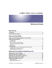 Ricoh CLP26DN Maintenance Manual