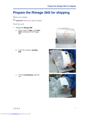 Rimage Desktop 360i Supplementary Manual