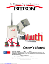 Ritron OUTPOST RQX-156 Owner's Manual