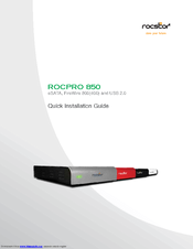 Rocstor Rocpro 850 1.5TB Quick Installation Manual