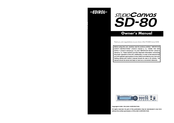 Roland Studio Canvas SD-80 Owner's Manual