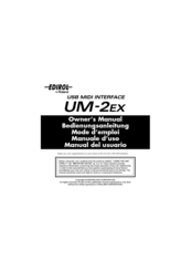 Edirol UM-2EX Owner's Manual