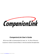CompanionLink Software CompanionLink Software Manual