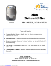 Royal Sovereign RDH-M050W Specifications