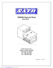 SATO M8460S Parts List