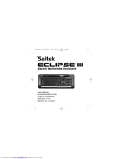 Saitek Eclipse III User Manual