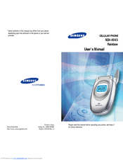 Samsung Rainbow SCH-A563 User Manual