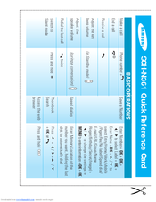 Samsung SCH-N361 Quick Reference Card