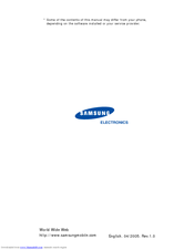 Samsung SCH-N380 User Manual