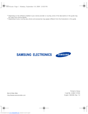 Samsung SGH-E918 User Manual